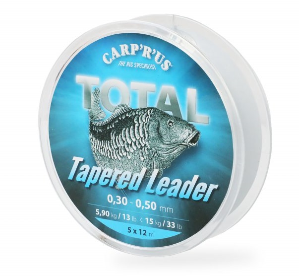 Carp'r' us ujímáný šokový vlasec total tapered line - priemer 0,30-0,50 mm