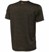 Savage Gear Tričko Fighter Stretch T Shirt Burnt Olive Melange (2)