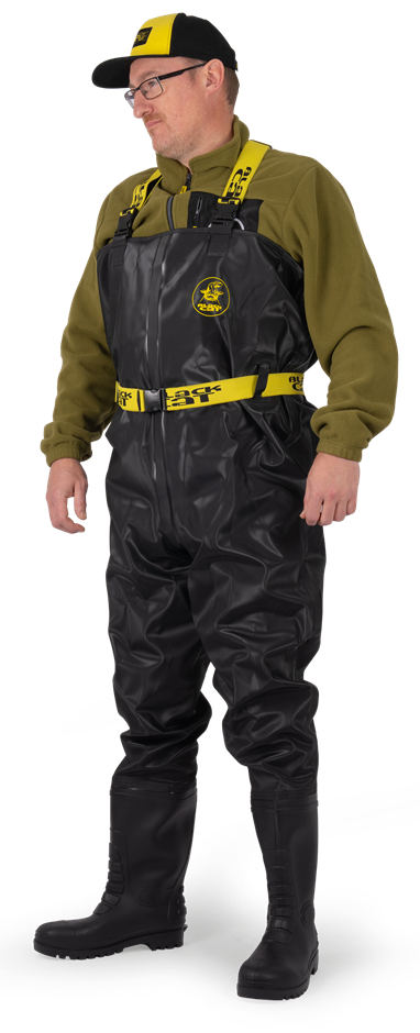 E-shop Black cat prsačky booted waders - 44