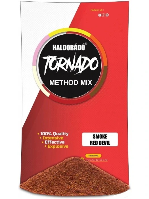 E-shop Haldorádó method mix tornado smoke 500 g - red devil