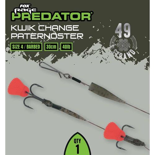 Fox Rage Predator Nadväzec Kwik Change Paternoster Trace 30 cm