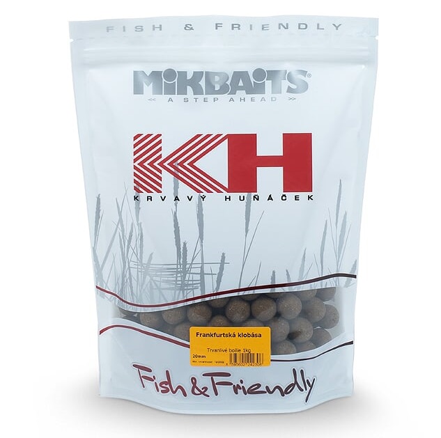 Mikbaits boilie krvavý huňáček krab/sardinka - 10 kg 20 mm