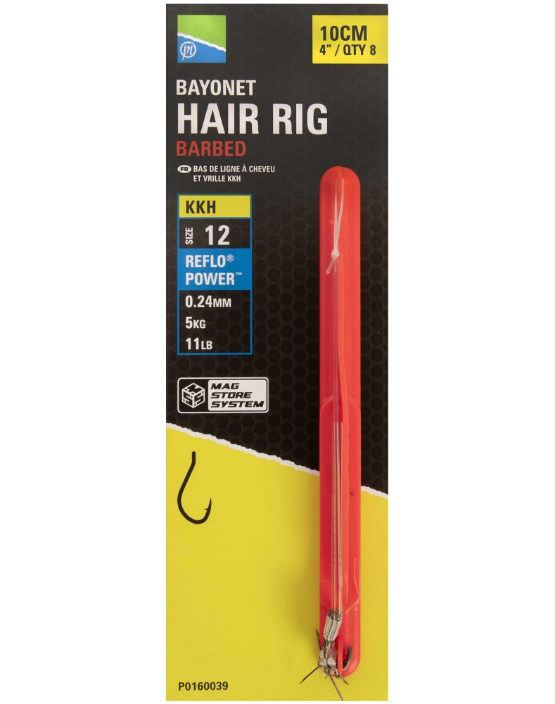 Preston innovations náväzec bayonet hair rigs 10 cm - veľkosť háčika 8