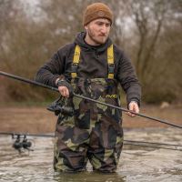 Avid Carp Prsačky 420D Camo Chest Waders (1)