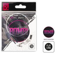 Delphin Fluorokarbónové lanko BOMB! s Obratlíkom A Karabínou 2 ks (1)