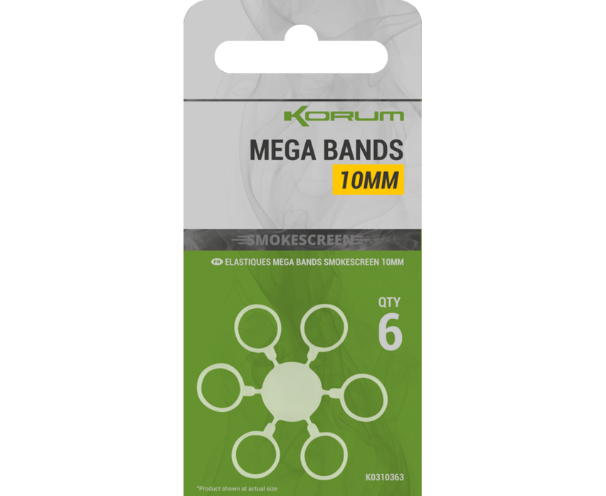 E-shop Korum krúžky smokescreen mega bands - 10 mm