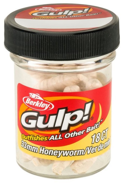 Berkley umelé nástrahy gulp honey worm-milky white 3,3 cm