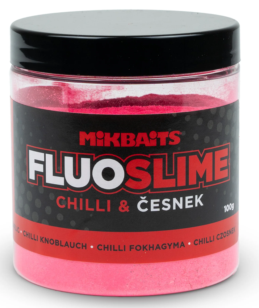 E-shop Mikbaits obaľovací dip fluo slime 100 g - chilli cesnak