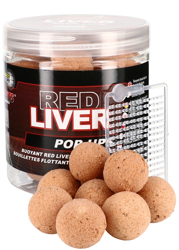 Starbaits plávajúce boilie red liver 50 g - 14 mm