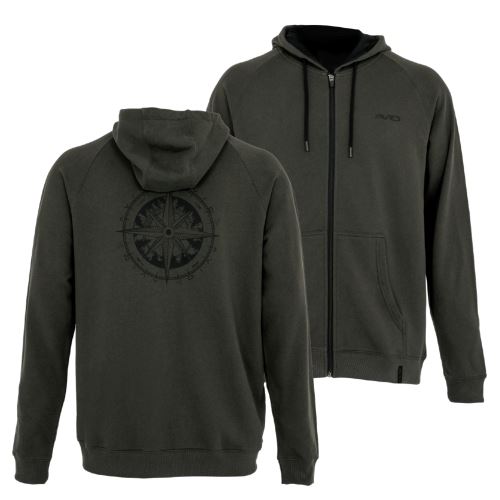 Avid Carp Mikina Bearing Zip Hoodie Green