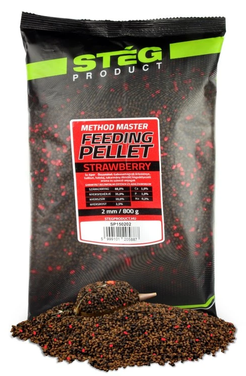 Stég pelety feeding pellet 800 g 2 mm - strawberry