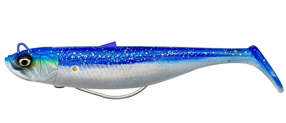 Savage gear gumová nástraha minnow weedless blue pearl silver - 10 cm 16 g