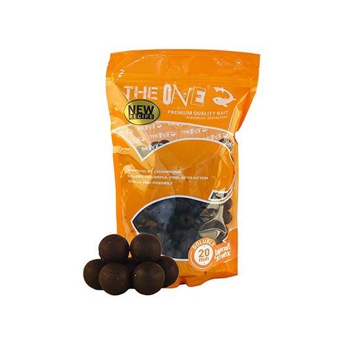 The One Boilies Rozpustné Gold Soluble Scopex Karamel 1 kg