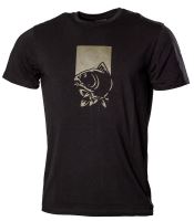 Nash Tričko Make It Happen T Shirt Fish Logo Black