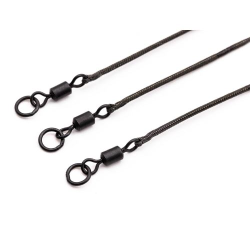 Korda Náväzce Kable Leadcore Leader Ring Swivel 50 cm