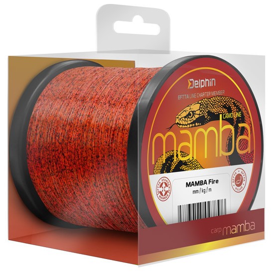 Delphin vlasec mamba carp fire - 0,26 mm 5,2 kg 600 m