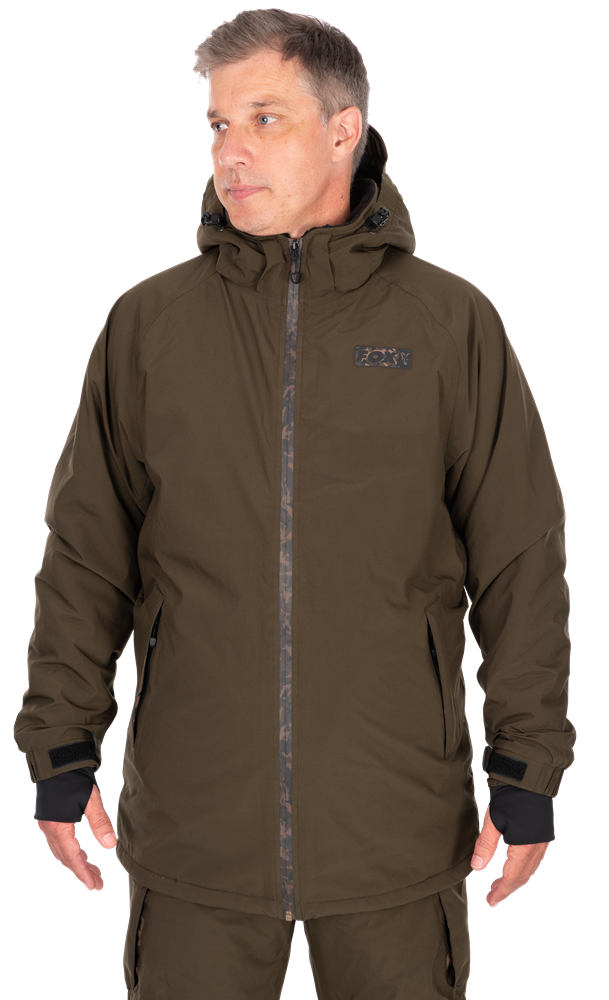 E-shop Fox bunda khaki sherpa tec jacket - l
