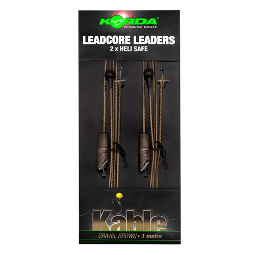 Korda Olovená Montáž Leadcore leader Heli Safe 1 m 2 ks