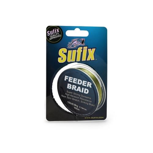 Sufix šnúra  SUF Feeder Braid 100 m olive green