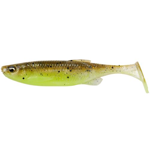 Savage Gear Gumová Nástraha Fat Minnow T Tail Bulk Green Pearl Yellow