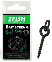 Zfish Vrtáčik S Krúžkom Bait Screw & Oval Ring 10 ks (2)