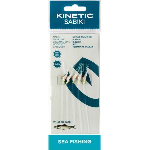 Kinetic Nadväzec Sabiki Trembler Holo Fishskin Pearl Flash 130 cm #4