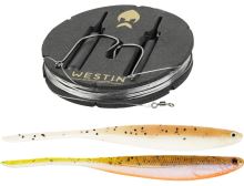 Westin Montáž s Gumovou Nástrahou Dropshot Rig Kit Shadteez Pintail Clear Water Mix