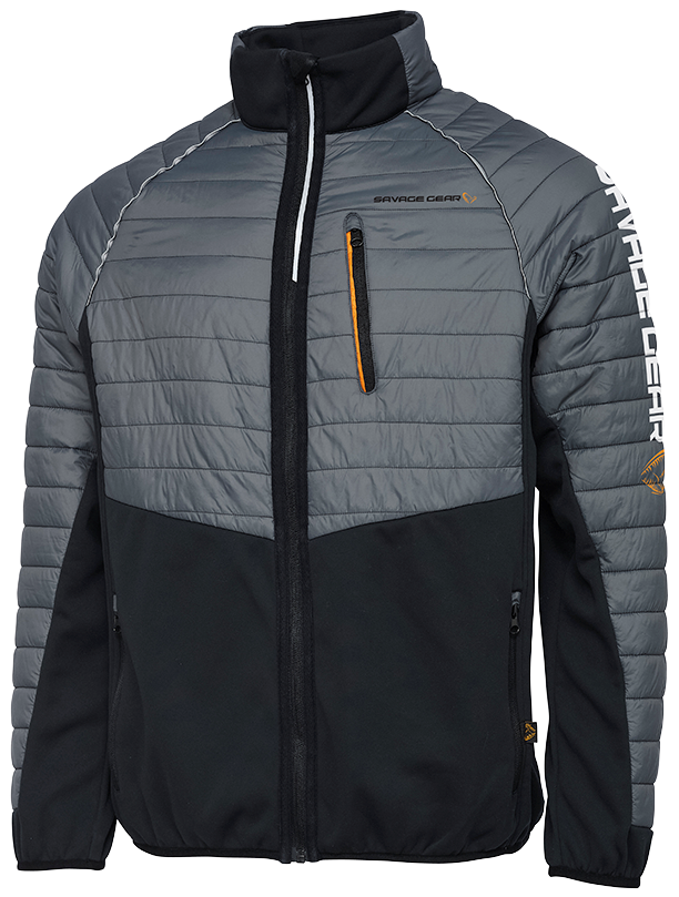 E-shop Savage gear bunda reflection hybrid jacket castlerock grey black - m