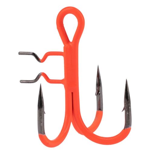 Mikado Trojháčiky Jaws Vertical UV Oranžové 4 ks