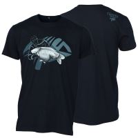 Giants Fishing Tričko Modré Rybár s Kaprom - XL