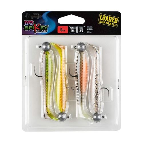 Fox Rage Gumová Nástraha Spikey Shad Loaded Mixed UV Colour Pack