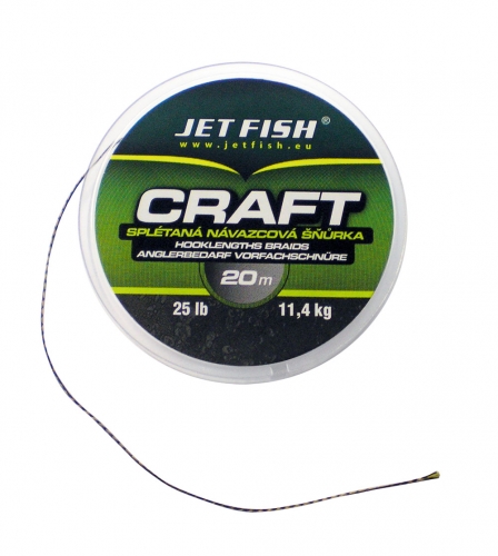 Jet fish spletaná šnúrka craft