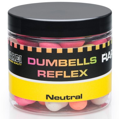 E-shop Mivardi plávajúce boilies rapid dumbells reflex 70 g 18 mm - neutral