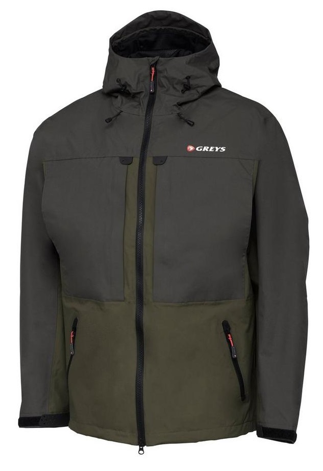 Greys bunda fin fishing jacket - s.
 Vlastnosti: 
   
 •Dlhá bunda pre brehový rybolov •8000 mm membrána •Škrupina 100% nylon Taslon 320D •C6 DWR pre vodoodpudivý povrch •Dve vertikálne náprsné vrecká •Dve vertikálne predné vrecká •Dva upevňovacie body na náradí na hrudi •Nastaviteľná kapucňa a manžety •Elastické pri krku pre uchytenie siete