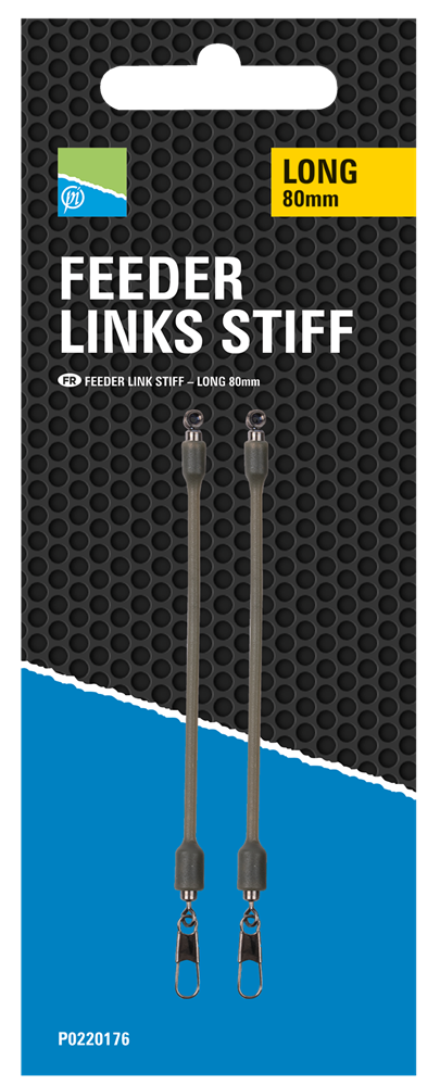 Preston innovations záveska feeder links stiff 2 ks - long 80 mm