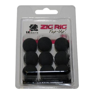 Lk baits penové boilie zig rig pop-up0-black 18 mm