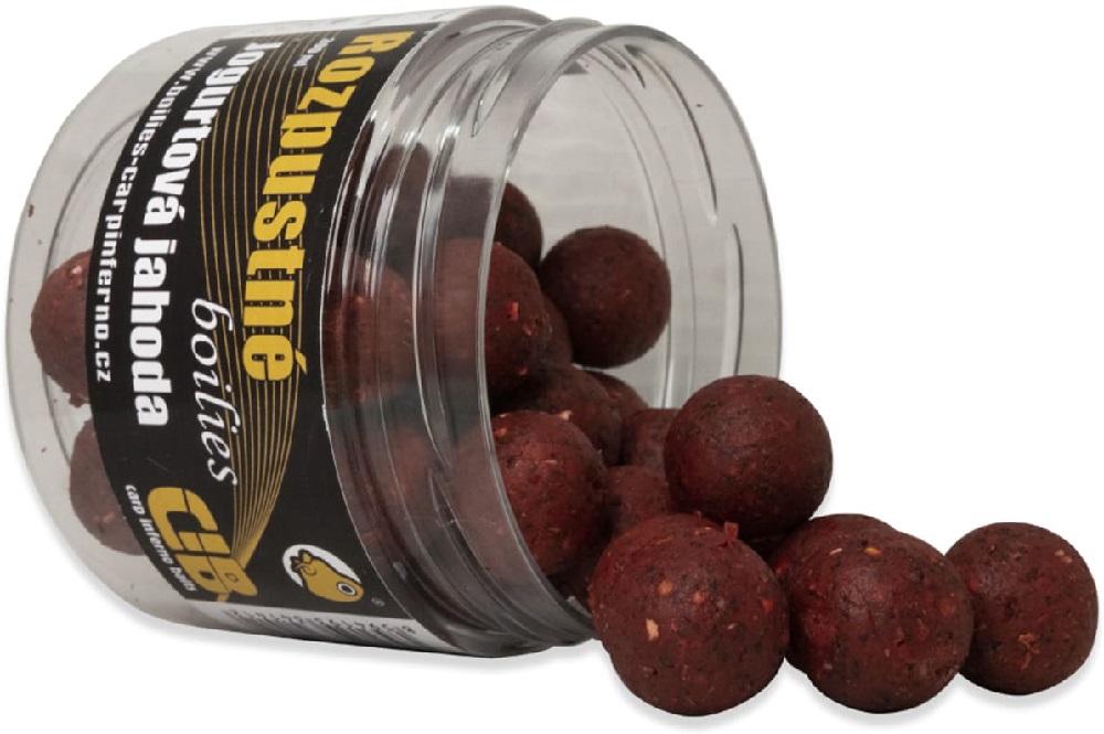 Carp inferno rozpustné boilies nutra line jogurtová jahoda - 300 ml 20 mm