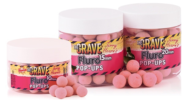 Dynamite baits plávajúce boilie pop-ups crave pink fluro-15 mm
