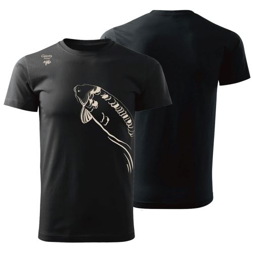 Giants Fishing Tričko Pánske Plávajúci Kapor Čierne