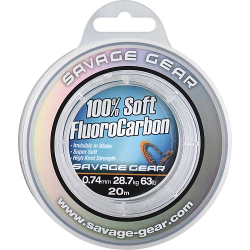 Savage Gear Florocarbon Soft Fluoro Carbon 20 m - Priemer 0,60 mm / Nosnosť 21.6kg 48lb