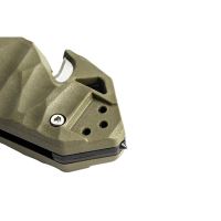 TB Outdoor Zatvárací Nôž CAC S200 French Army PA6 TX Kombinované Ostrie Army Green (1)