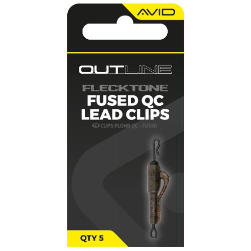 Avid Carp Montáž Outline FleckTone Fused Lead QC Clips