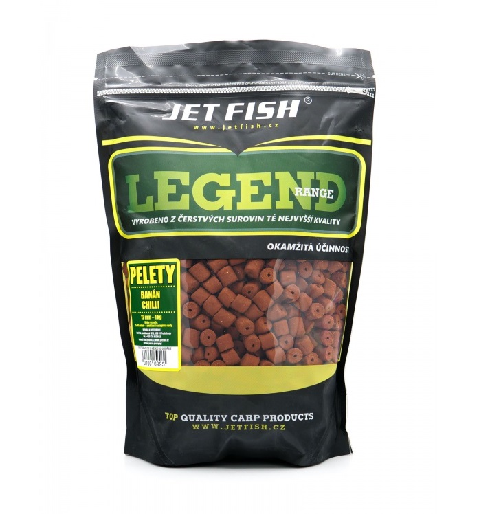 Jet fish pelety legend range banán chilli 1 kg - 12 mm