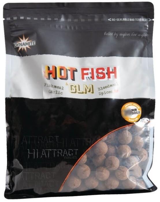 Dynamite baits boilie hot fish glm  - 1 kg 26 mm