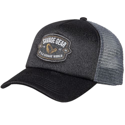Savage Gear Šiltovka Badge Trucker Cap Black