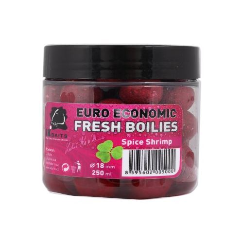 LK Baits Boilie Fresh Euro Economic Spice Shrimp 18 mm 250 ml