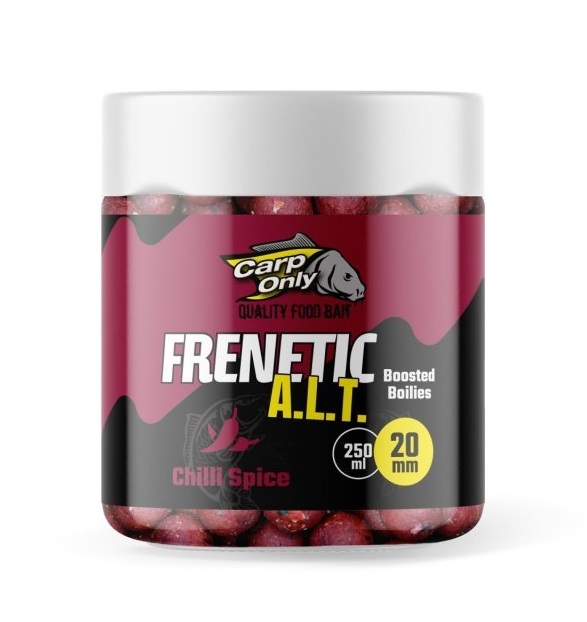 Carp only dipované boilies frenetic a.l.t. chilli spice 250 ml - 20 mm