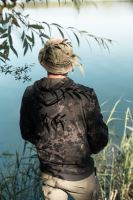 Korda Mikina Zip Hoodie Black Kamo (5)