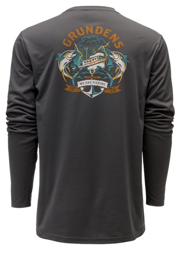 E-shop Grundéns funkčné uv tričko tuna tattoo ls tech tee anchor - m