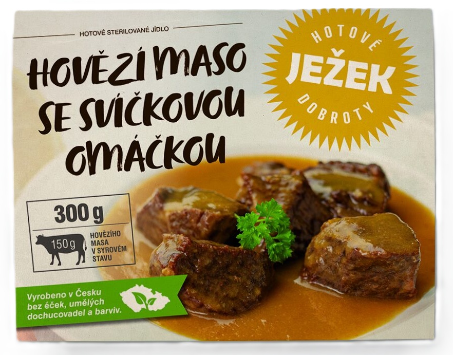 Ježkovy krabičky hovädzie mäso so sviečkovou omáčkou 300 g